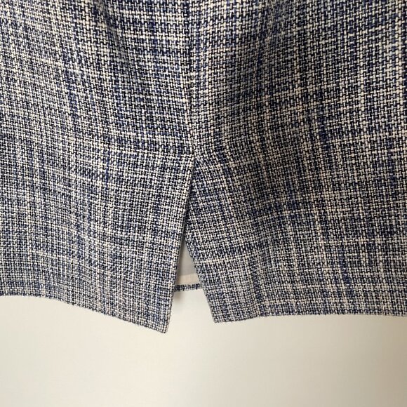 J. Crew No.2 Pencil Skirt in Blue Tweed (size 4) - Picture 5 of 7